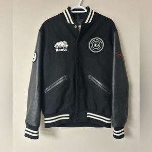 Roots x‎ Wayne Gretzky Whiskey Grade Rare Jacket Men Size Large Black NEW